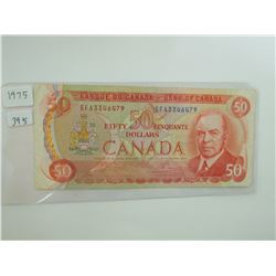 1975 $50.00 BILL