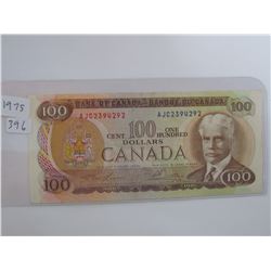 1975 $100.00 BILL