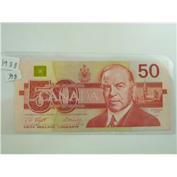 1988 $50.00 BILL