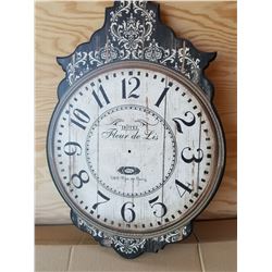LARGE ANTIQUE STYLE CLOCK FACE, 30", NO CLOCK MECHANISM, NOT OLD