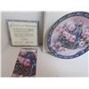 Image 2 : W.L George China- "Roses" Decorative Plate with Authenticity (Plate # 8586L)