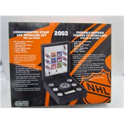 COMMEMORATIVE STAMP SET NHL ALL STARS 2003, LIMITED NUMBERED EDITION 4584/10000
