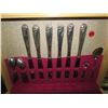 Image 2 : COMMUNITY SILVERWARE SET, 8 SETTINGS W/ WOOD BOX