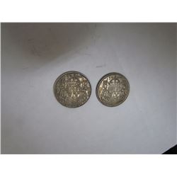 1945 & 1950 CDN 50 CENT PC