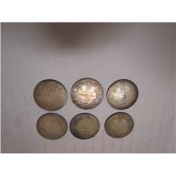 1908,10,12,13,16 CDN QUARTERS