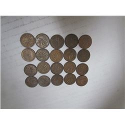 LOT OF CDN PENNIES 1937-1967