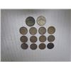 Image 1 : 2 US NICKELS 1943 & 1956, 12 US PENNIES 1916-1959