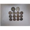 Image 2 : 2 US NICKELS 1943 & 1956, 12 US PENNIES 1916-1959