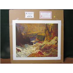 JEH. MACDONALD, GROUP OF SEVEN, LTD EDITION PRINT "RIVER & RAPIDS" 244/777