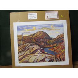 AY. JACKSON, GROUP OF SEVEN, LTD EDITION PRINT, "NORTHERN HILLS" 499/777
