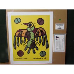 NORVAL MORRISEAU LTD EDITION PRINT, " THUNDER BIRD" 142/965