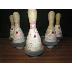 SET OF 5 BOWLING PINS