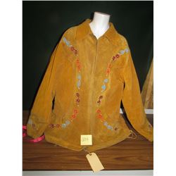 AUTHENTIC NATIVE AMERICAN HAND BEADED LEATHER JACKET