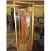Image 4 : BLESSED VIRGIN MARY AND CHRIST CHILD, FULL SIZE STATUE IN OAK AND GLASS CASE