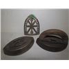 Image 2 : 1 TAYLOR FORBES no.3 IRON,  1 JAS. SMART IRON, HANDLE AND STAND