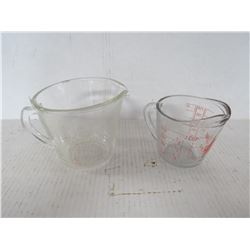 FIREKING (1C) & PYREX (2C) MEASURING CUPS
