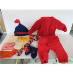 HAND KNIT DOLL CLOTHES