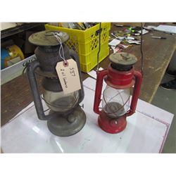 2 OIL LANTERNS