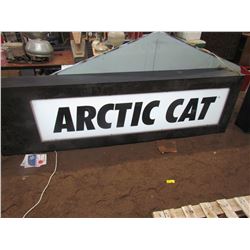 LIGHT UP ARCTIC CAT SIGN, APPROX 10' LONG