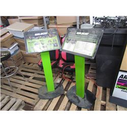 2 ARTIC CAT WILD CAT STANDS WITH INFO, METAL