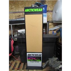 ARCTIC CAT DISPLAY BOARD W/ CORK BOARD