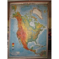 VINTAGE MAP OF NORTH AMERICA