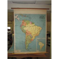 VINTAGE MAP OF SOUTH AMERICA