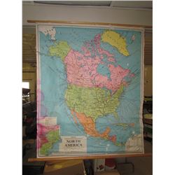 VINTAGE MAP OF NORTH AMERICA