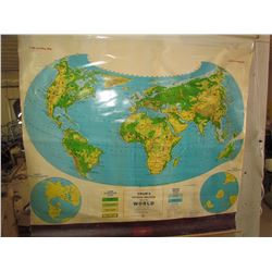 VINTAGE WORLD MAP