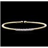 Image 1 : 0.44 ctw Diamond Bracelet - 14KT Yellow Gold