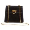 Image 2 : Salvatore Ferragamo Black Leather Chain Link Shoulder Handbag