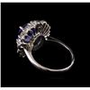 Image 3 : 14KT White Gold 3.15 ctw Tanzanite and Diamond Ring