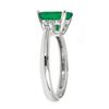 Image 2 : 2.64 ctw Emerald and Diamond Ring - 14KT White Gold