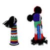 Image 2 : Traditional African Sangoma Ndebele Zulu Dolls -2 Diviners with Ancestral Spirit