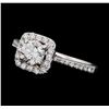 Image 1 : 1.11 ctw Diamond Ring - 18KT White Gold