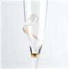 Image 2 : Hand Blown Glass Champagne Flute by Tamaian, Ion