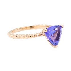 2.27 ctw Tanzanite Ring - 14KT Rose Gold