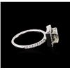 Image 3 : 14KT White Gold 1.50 ctw Diamond Ring