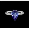 Image 2 : 18KT White Gold 3.52 ctw Tanzanite and Diamond Ring