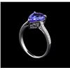 Image 4 : 18KT White Gold 3.52 ctw Tanzanite and Diamond Ring