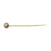 Image 1 : 0.10 ctw Diamond Stick Pin - 14KT Yellow and White Gold