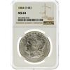 Image 1 : 1884-O NGC MS64 Morgan Silver Dollar