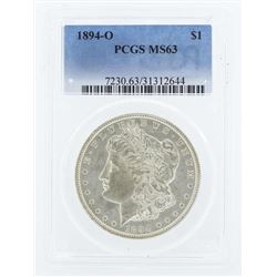 1894-O $1 Morgan Silver Dollar Coin PCGS MS63