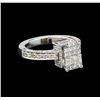 Image 1 : 18KT White Gold 1.42 ctw Diamond Ring