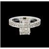 Image 2 : 18KT White Gold 1.42 ctw Diamond Ring