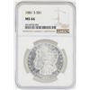 Image 1 : 1881-S NGC MS 66 Morgan Silver Dollar