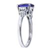 Image 2 : 2.75 ctw Tanzanite and Diamond Ring - 14KT White Gold