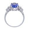 Image 3 : 2.75 ctw Tanzanite and Diamond Ring - 14KT White Gold