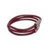 Image 2 : Saks Fifth Avenue Red Leather Set of Three Bracelets