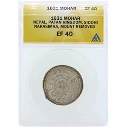 1631 Nepal Patan Kingdom Mohar Coin ANACS EF40